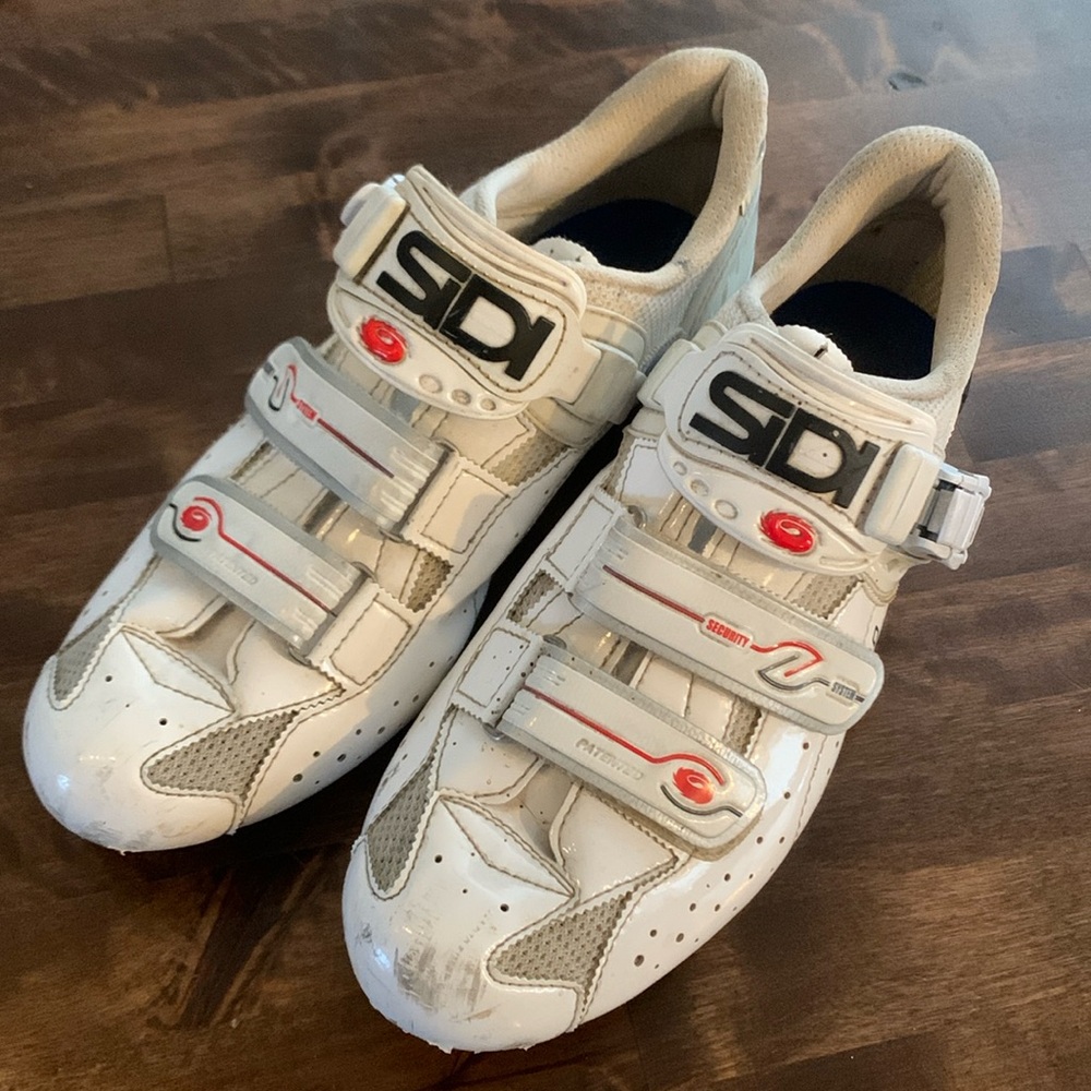 SIDI S-Pro Carbon Millennium III Road Cycling Shoes‎ white 3 Bolt US men’s 9